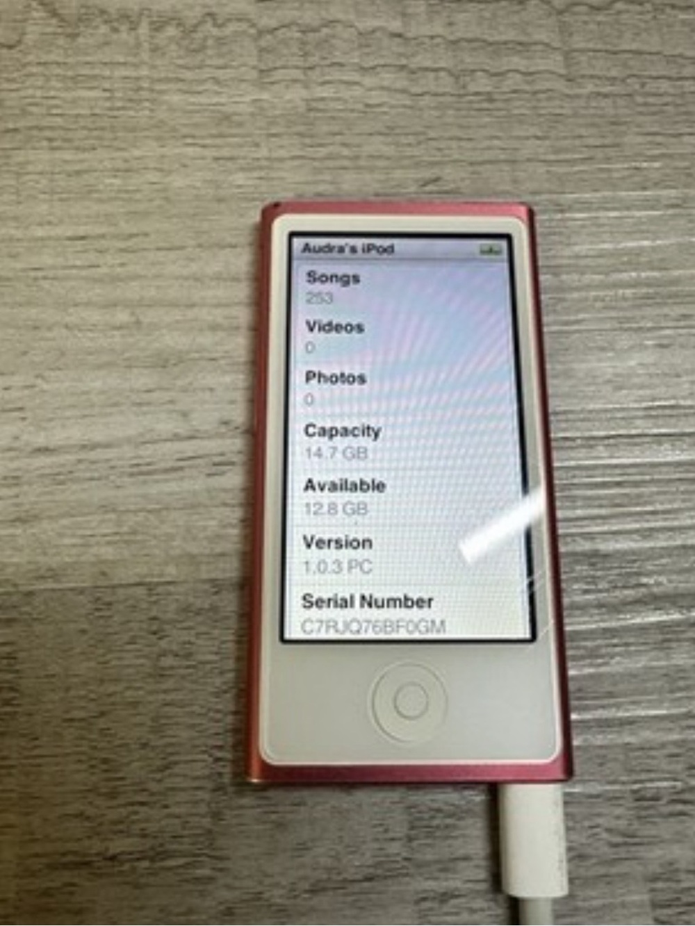 Apple iPod Pink Nano Pink with Click Wheel 16 GB